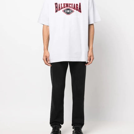 Balenciaga logo-embroidered short-sleeved T-shirt