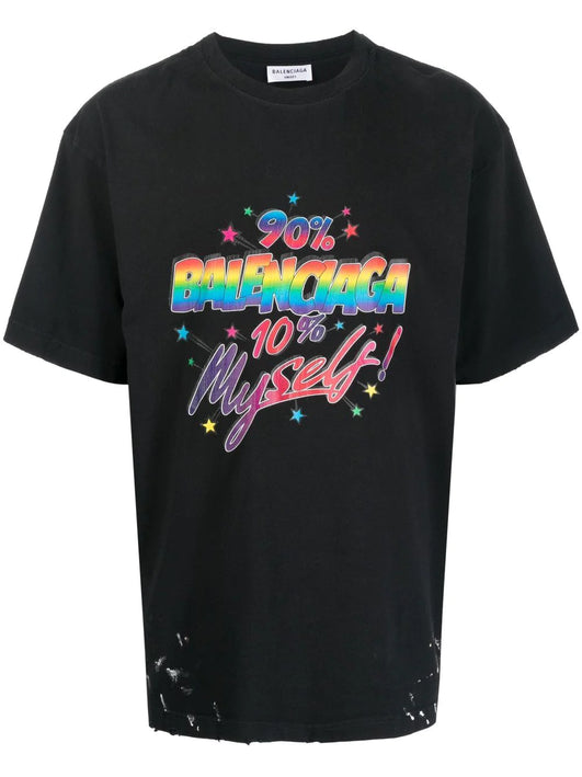 Balenciaga graphic logo-print T-shirt