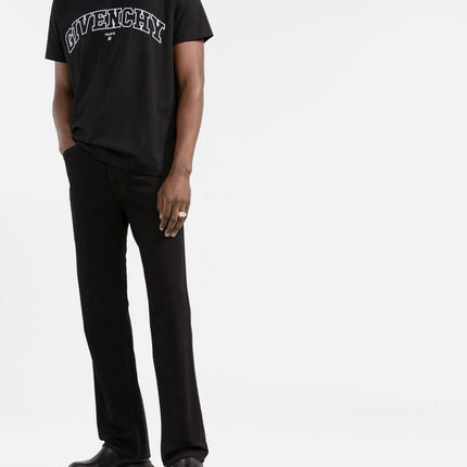Givenchy College logo-embroidered T-shirt