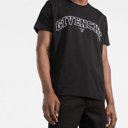 Givenchy College logo-embroidered T-shirt