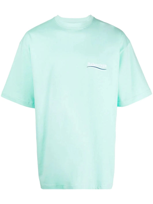 Balenciaga Political Campaign embroidered cotton T-shirt