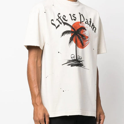 Palm Angels slogan-print crew-neck T-shirt