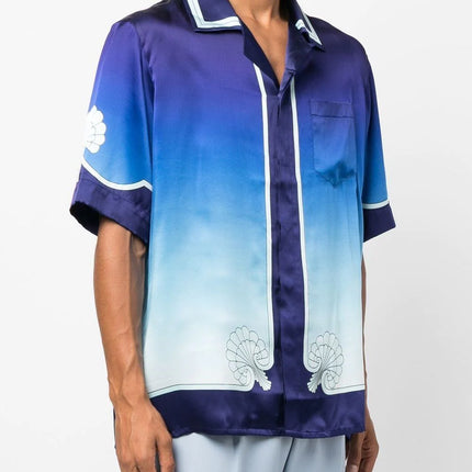 Casablanca graphic-print Cuban shirt
