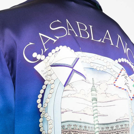 Casablanca graphic-print Cuban shirt