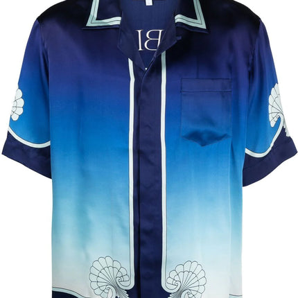 Casablanca graphic-print Cuban shirt