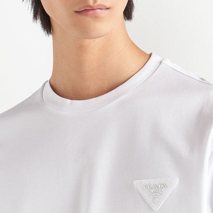 Prada logo-patch short-sleeve T-shirt