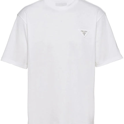 Prada logo-patch short-sleeve T-shirt