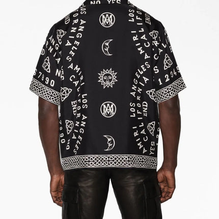 AMIRI  Ouija Board-print bowling shirt