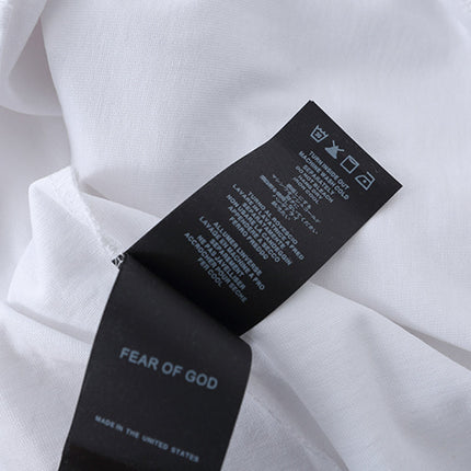 Fear of God Essentials Core T-shirt BLANC AND BLACK