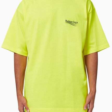 BALENCIAGA Political Campaign Large Fit T-Shirt in Vintage Jersey