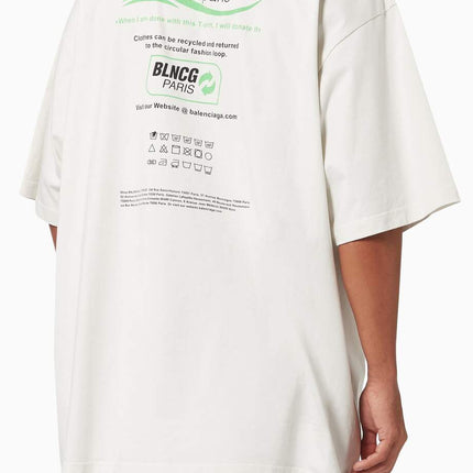 BALENCIAGA Dry Cleaning Large Fit T-shirt in Organic Vintage Jersey