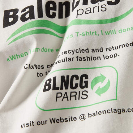 BALENCIAGA Dry Cleaning Large Fit T-shirt in Organic Vintage Jersey