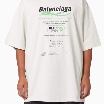 BALENCIAGA Dry Cleaning Large Fit T-shirt in Organic Vintage Jersey
