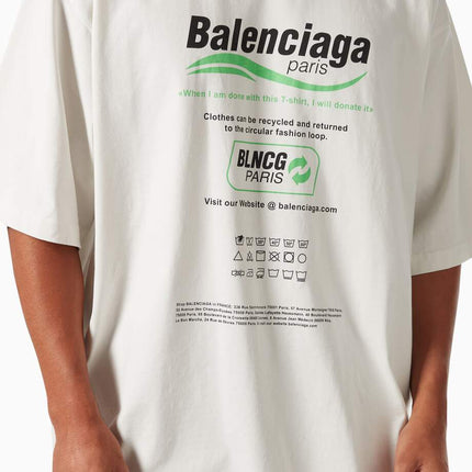 BALENCIAGA Dry Cleaning Large Fit T-shirt in Organic Vintage Jersey