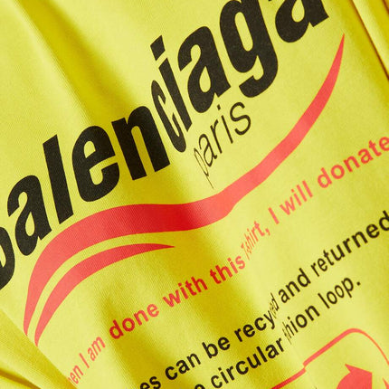 BALENCIAGA Dry Cleaning Large Fit T-shirt in Organic Vintage Jersey