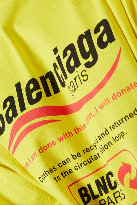 BALENCIAGA Dry Cleaning Large Fit T-shirt in Organic Vintage Jersey