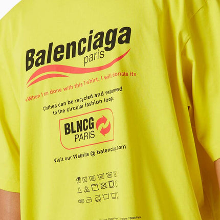 BALENCIAGA Dry Cleaning Large Fit T-shirt in Organic Vintage Jersey