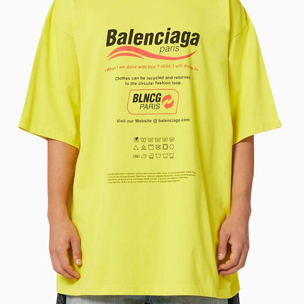 BALENCIAGA Dry Cleaning Large Fit T-shirt in Organic Vintage Jersey