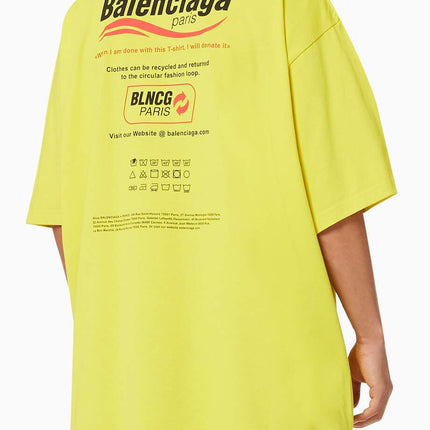BALENCIAGA Dry Cleaning Large Fit T-shirt in Organic Vintage Jersey