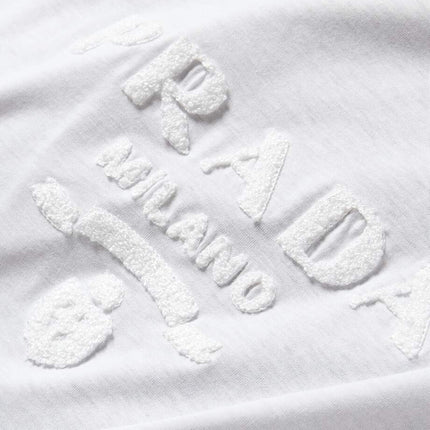 PRADA Terry Logo T-shirt in Cotton Jersey