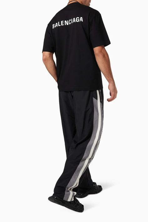 BALENCIAGANEW  Logo Medium Fit T-shirt in Cotton Jersey
