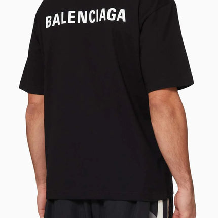 BALENCIAGANEW Logo Medium Fit T-shirt in Cotton Jersey