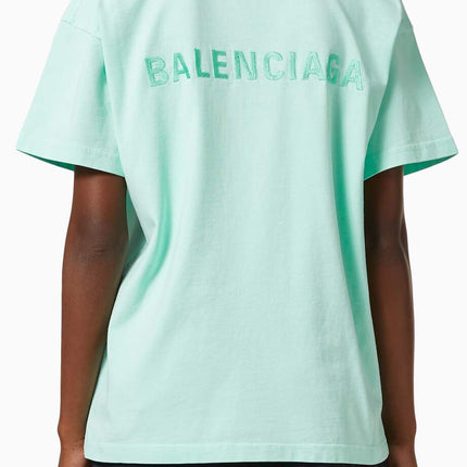 BALENCIAGA Logo Medium Fit T-shirt in Organic Vintage Jersey