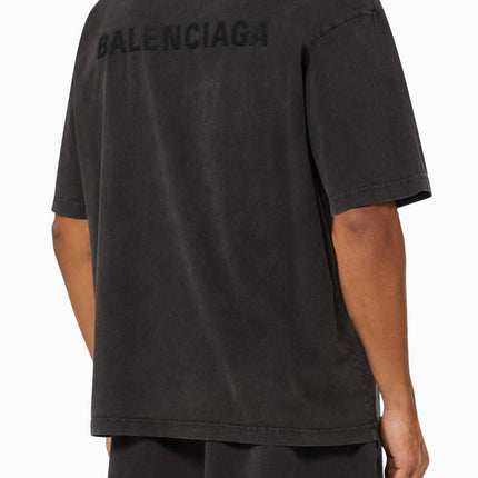 BALENCIAGANEW SEASON Logo Medium Fit T-shirt in Vintage Cotton Jersey