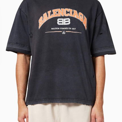 BALENCIAGA Maison Balenciaga Medium Fit T-shirt in Organic Vintage Jersey
