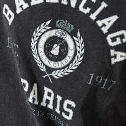 BALENCIAGA College 1917 Medium Fit T-shirt in Vintage Cotton Jersey