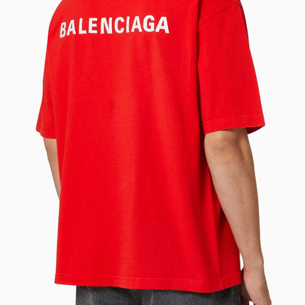 BALENCIAGA Logo Medium Fit T-shirt in Vintage Cotton Jersey