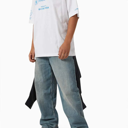 Balenciaga  Logo T-shirt in Organic Cotton Jersey