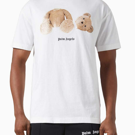 Palm Angels Logo Bear Classic T-shirt in Cotton