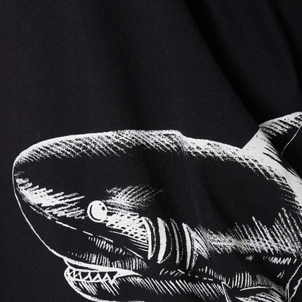 Palm Angels Broken Shark T-shirt in Cotton Jersey