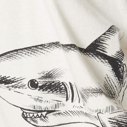 Palm Angels Broken Shark T-shirt in Cotton Jersey