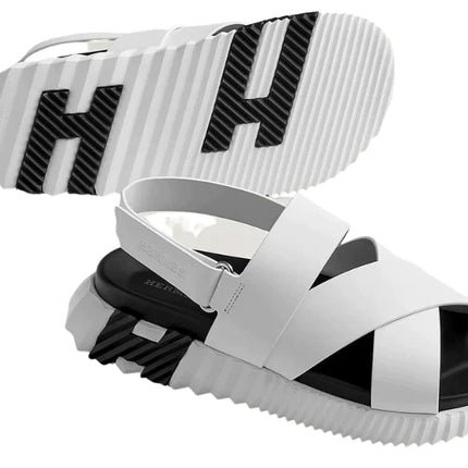 Hermes Electric sandal "White"