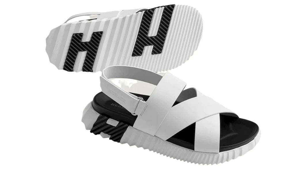Hermes Electric sandal "White"