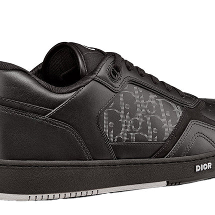 Dior B27 Low Black Dior Oblique Galaxy Leather Grey