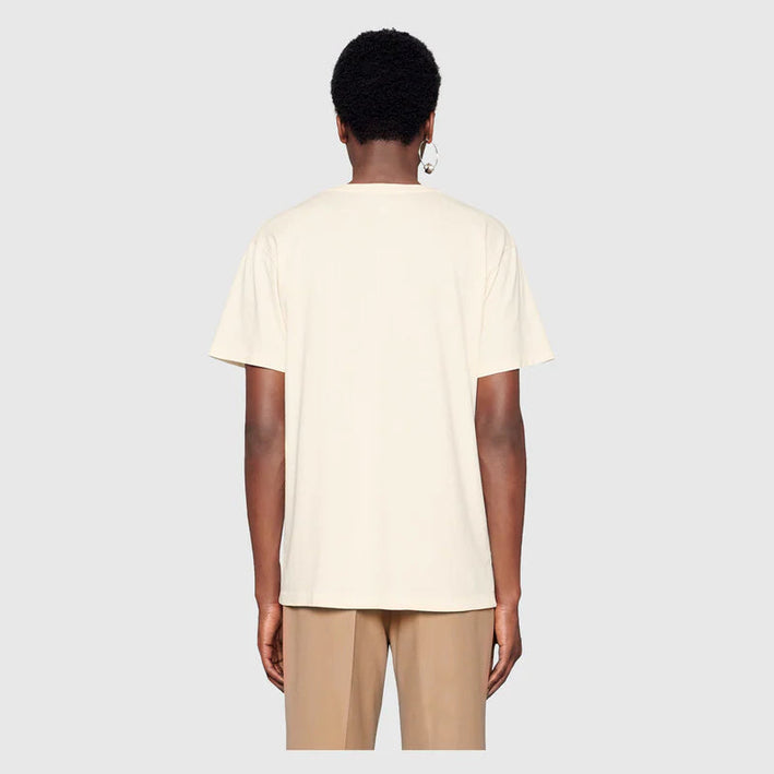 GUCCI Interlocking G Logo Cotton T-Shirt