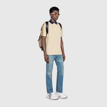 Gucci Polo with Interlocking G stripe