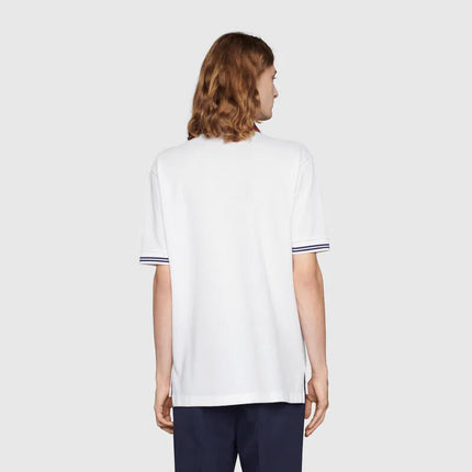 Gucci Cotton piquet polo with Interlocking G
