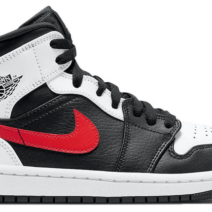 Jordan 1 Mid Black Chile Red White