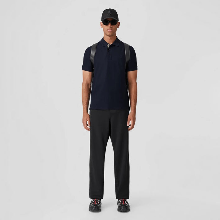 BURBERRY Monogram Motif Cotton Piqué Polo Shirt
