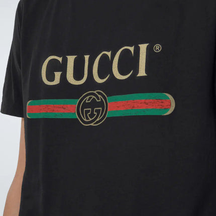 GUCCI Oversized cotton T-shirt with logo