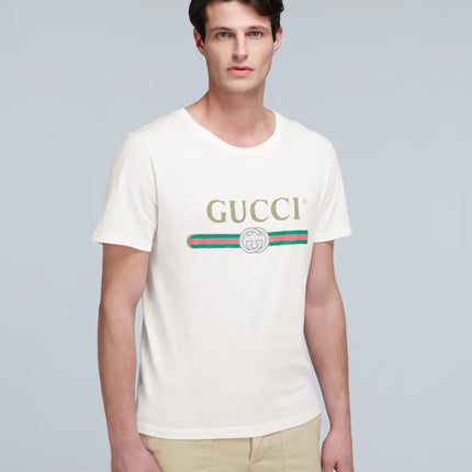 GUCCI Oversized cotton T-shirt with logo