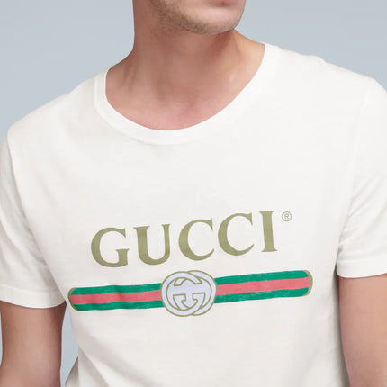 GUCCI Oversized cotton T-shirt with logo