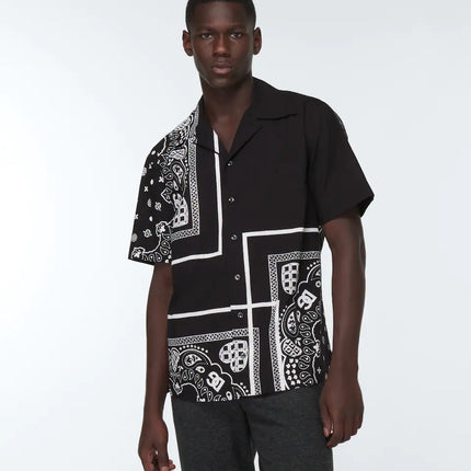 DOLCE&GABBANA Bandana-printed cotton shirt