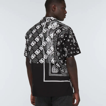 DOLCE&GABBANA Bandana-printed cotton shirt
