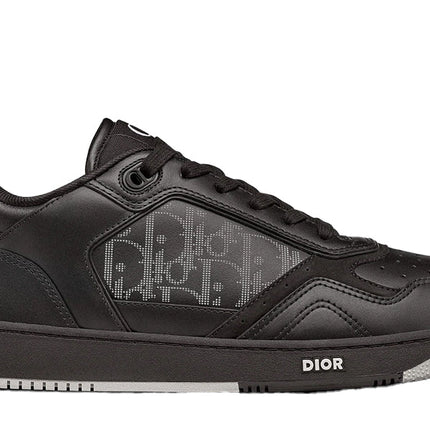 Dior B27 Low Black Dior Oblique Galaxy Leather Grey