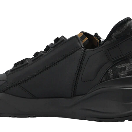 Fendi Flow Black leather low-tops